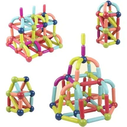 Set Juego de construcción magnético 64 piezas