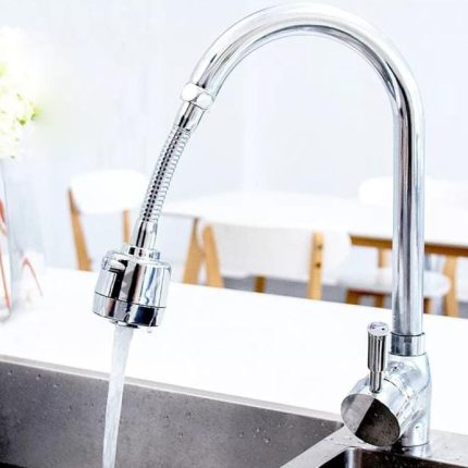 Grifo cabezal y cuello flexible 360° para lavaplatos