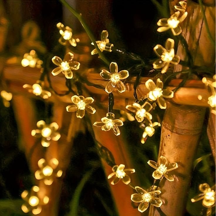 Luces Flores solares