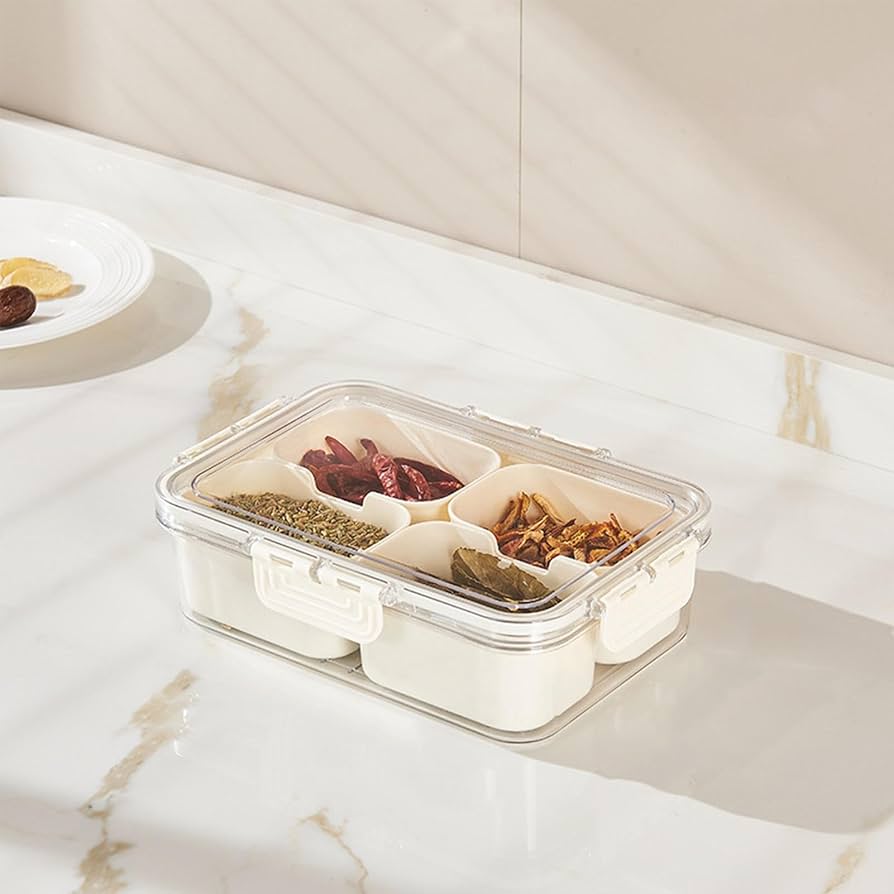 Contenedor portatil snack 4 compartimientos - Imagen 2