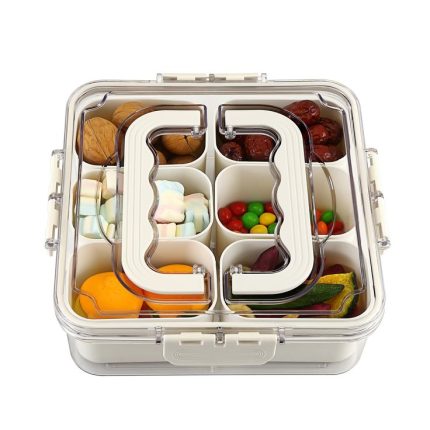 Contenedor portátil snacks 6 compartimientos