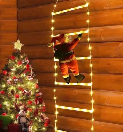 Escalera solar navideña