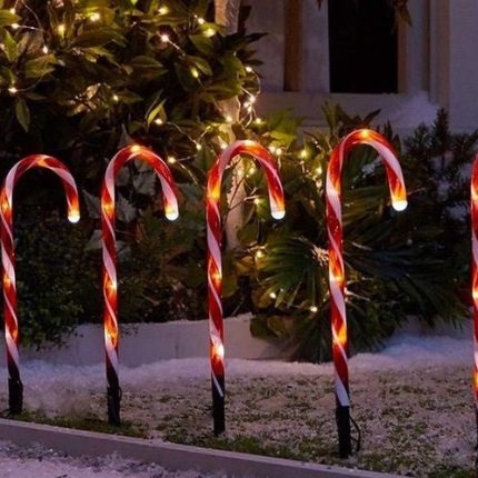 Set 6 bastones navideños con enchufe